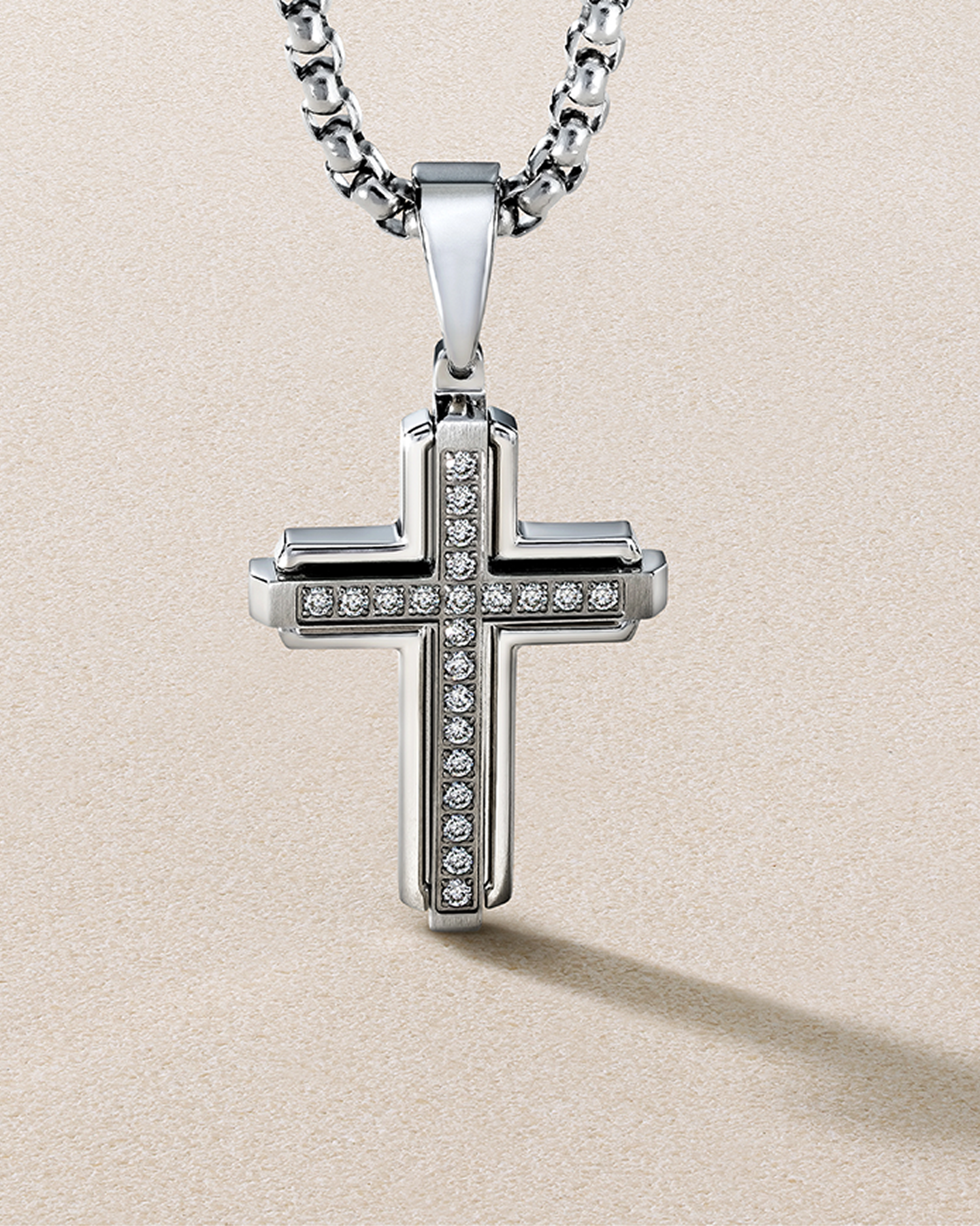 Mens diamond necklace