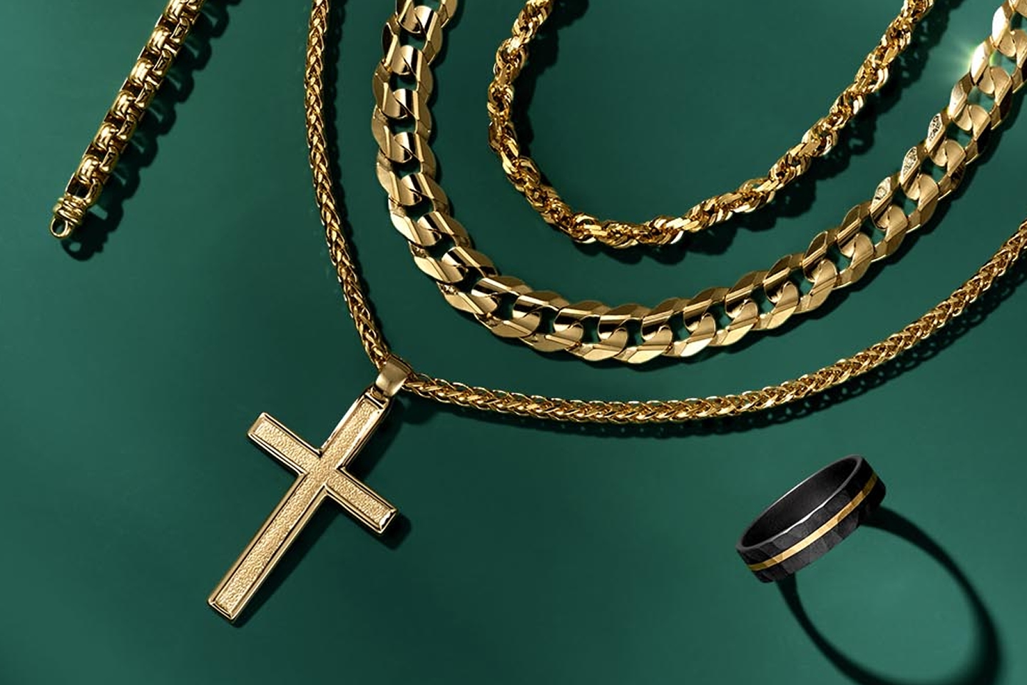 Mens gold jewelry