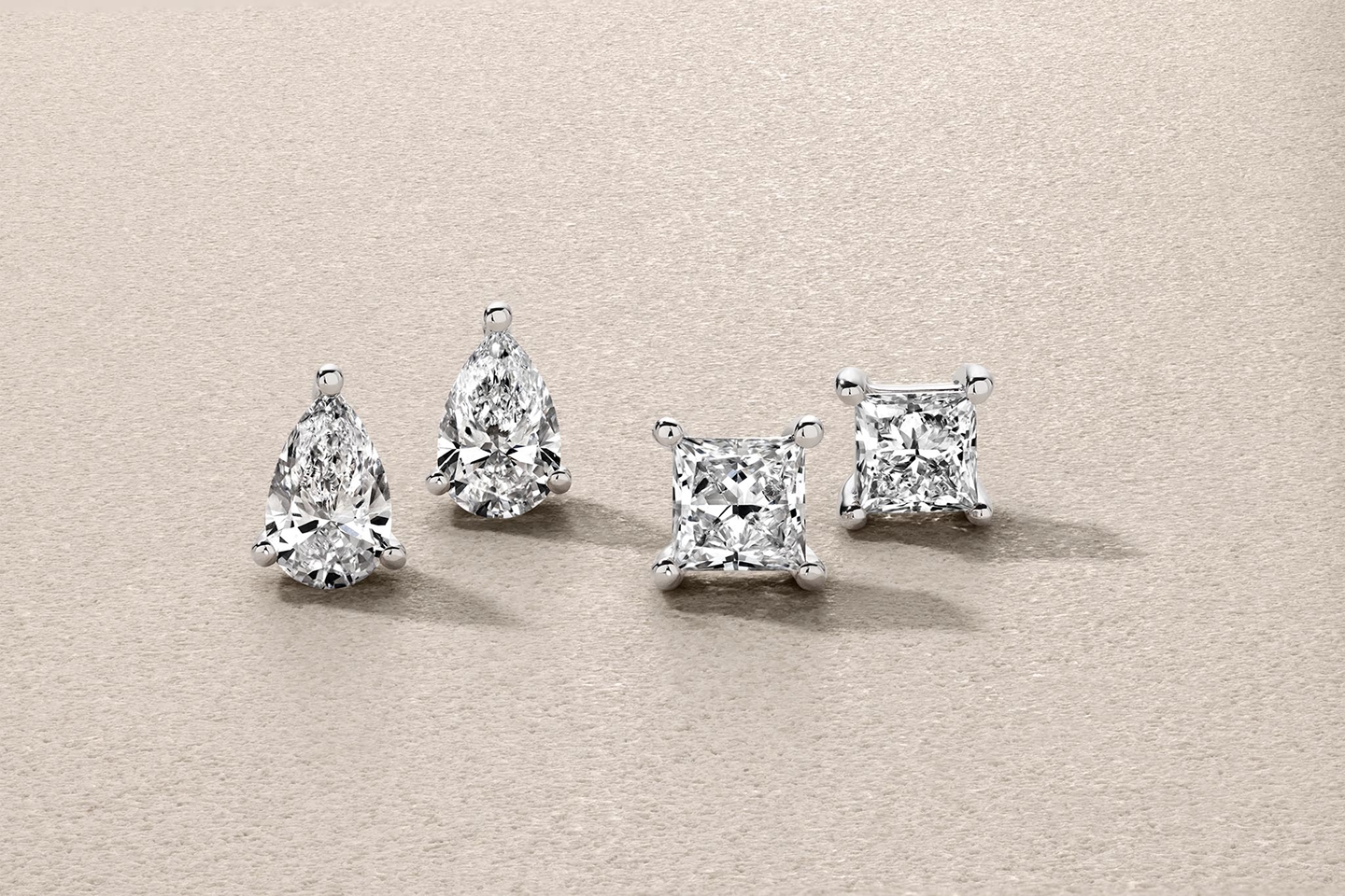 Solitaire earrings from Jared
