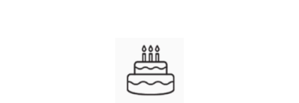 Birthday cake icon